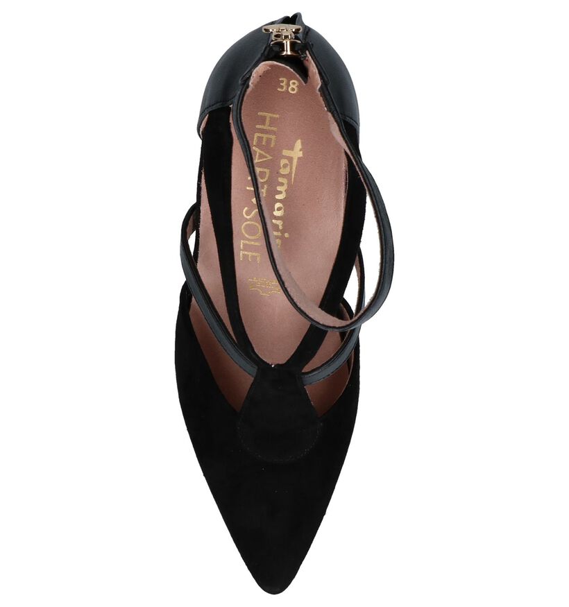 Tamaris Heart & Sole Escarpins en Noir en daim (244126)