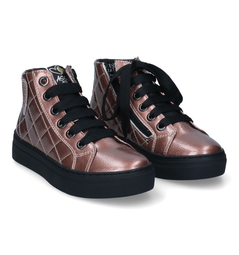 Asso Chaussures hautes en Or rose pour filles (316199)