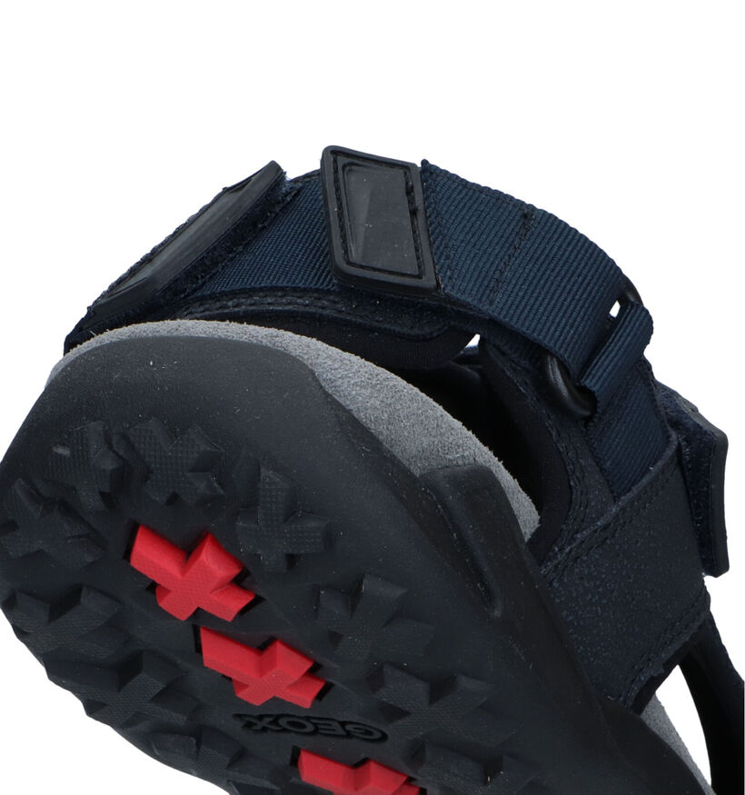 Geox Terreno Grip Bruine Sandalen in kunstleer (326735)