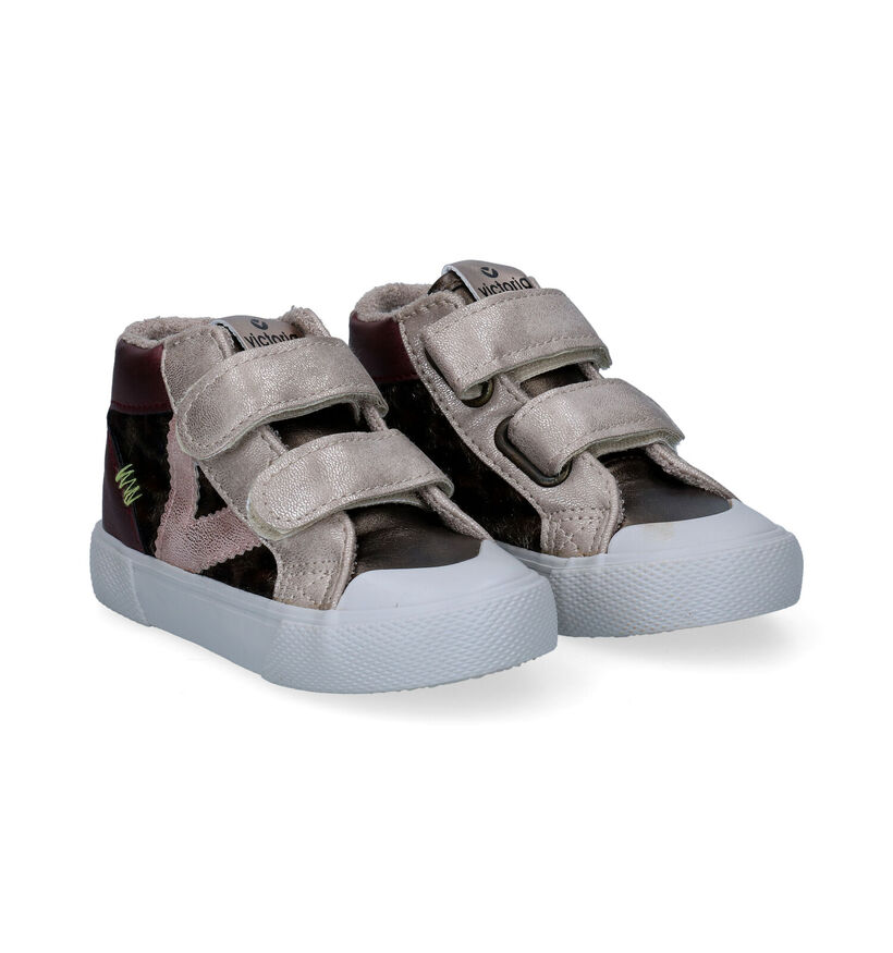 Victoria Ligne Chaussures à velcro en Multicolore en simili cuir (296855)