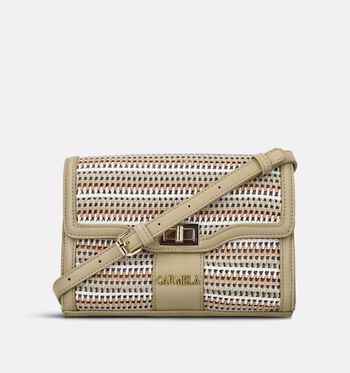 Carmela Crossbody tassen Beige/Groen