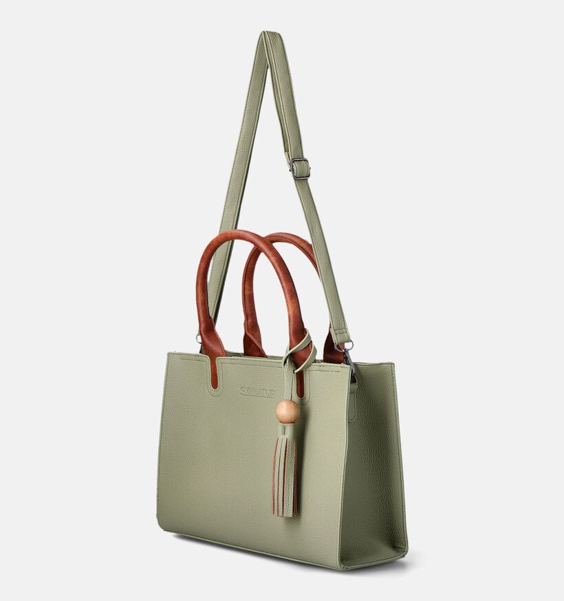 Signatur Sac à Main en Vert Clair pour femmes (359021)
