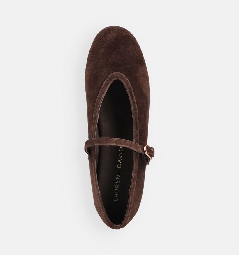 Laurent David Donkerbruine Ballerina's voor dames (373666)