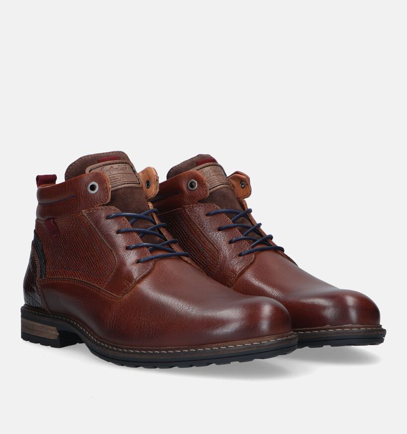 Australian Conley Cognac Veterboots voor heren (329961) - geschikt voor steunzolen