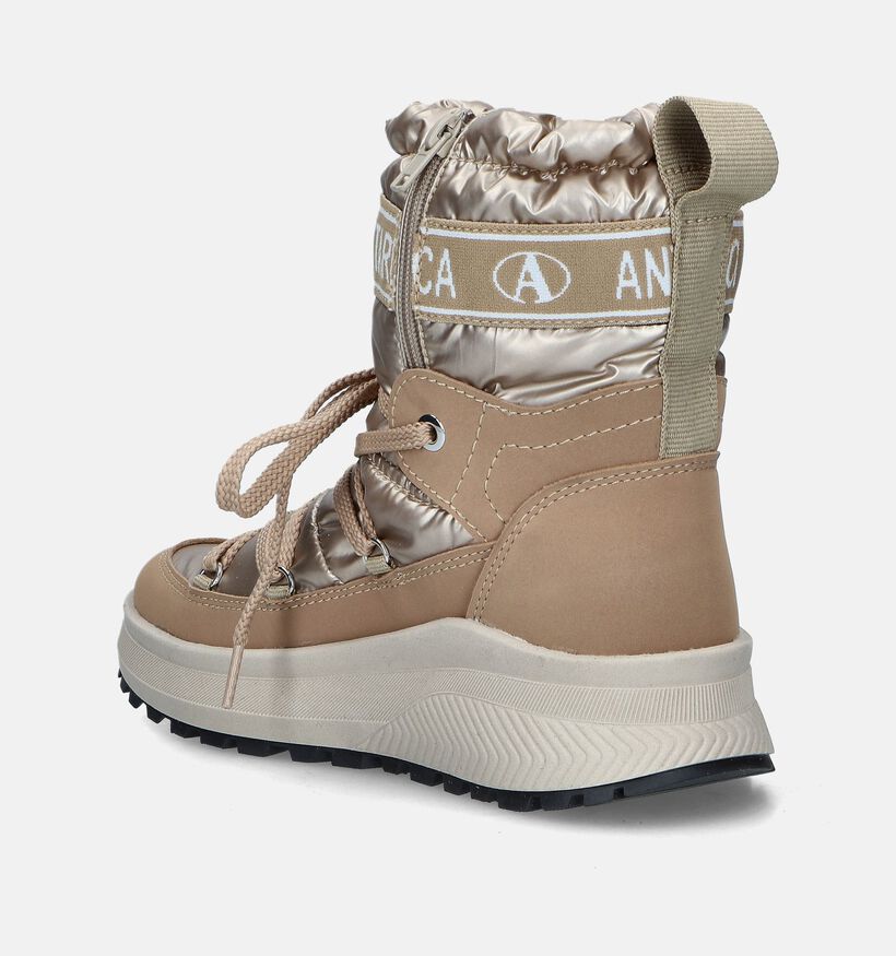Antartica Bottes de neige en Or pour femmes (348549)