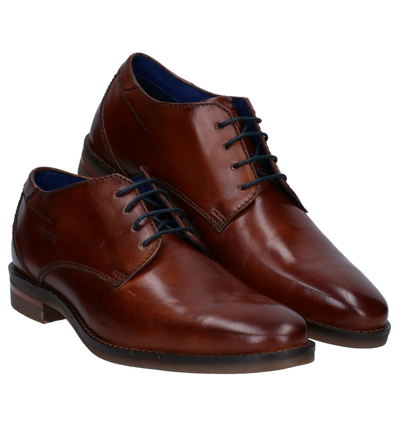 Bugatti Gagno Chaussures à lacets en en Cognac en cuir (281722)