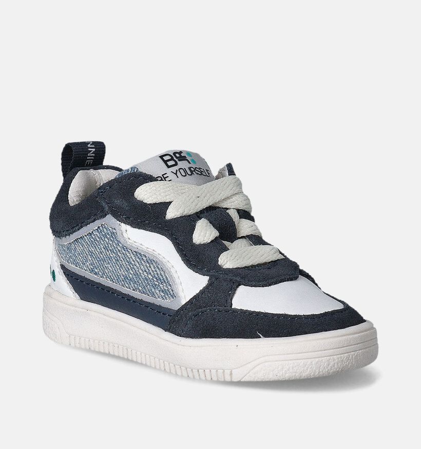 Bunnies Maxime Mellow Blauwe Veterschoenen voor jongens (357467) - geschikt voor steunzolen