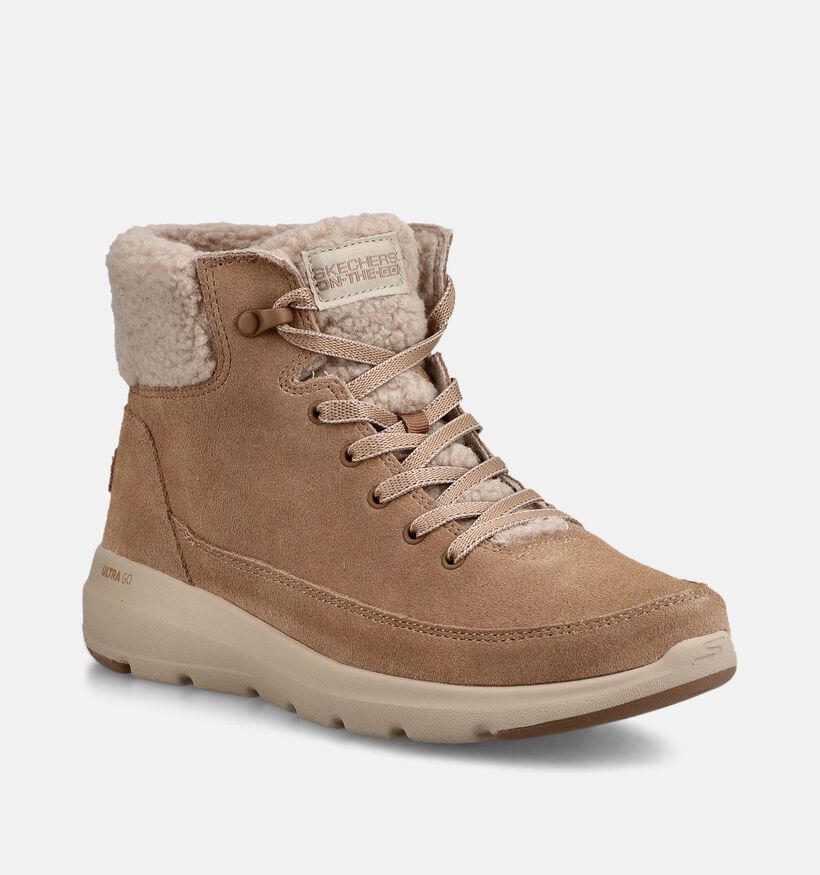 Skechers Glacial Ultra Bruine Boots voor dames (378102)