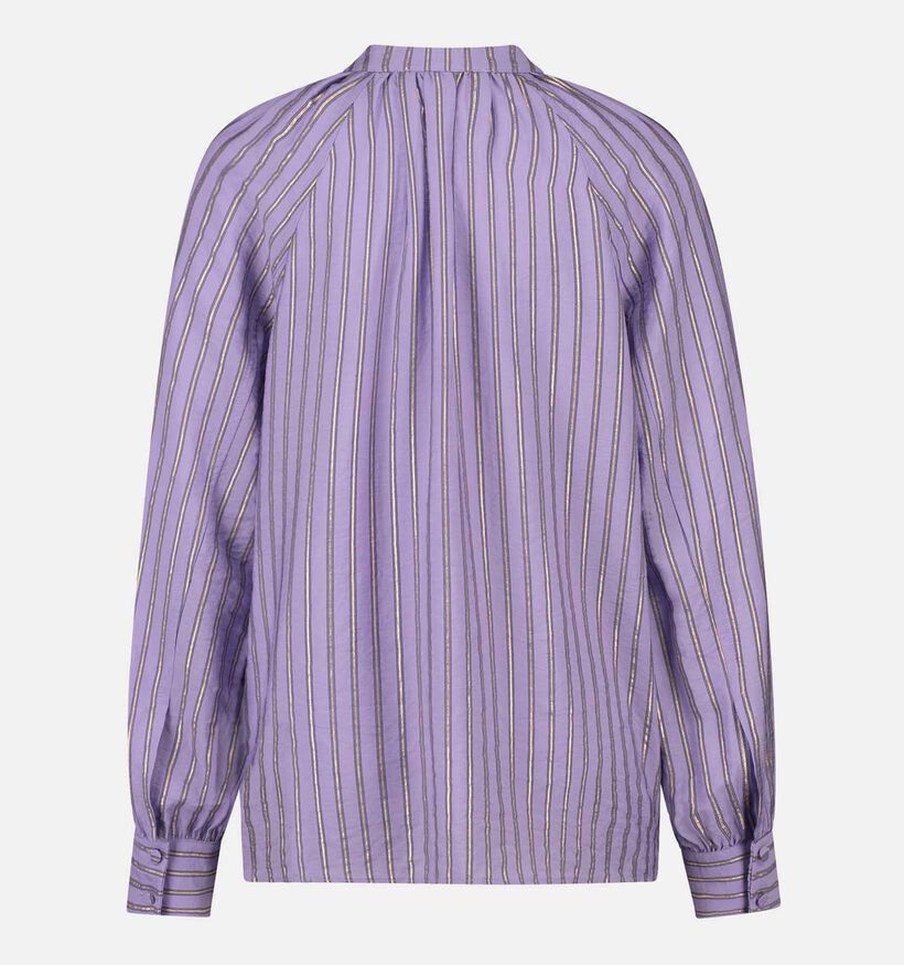 Expresso Lila Gestreepte Blouse voor dames (351044)