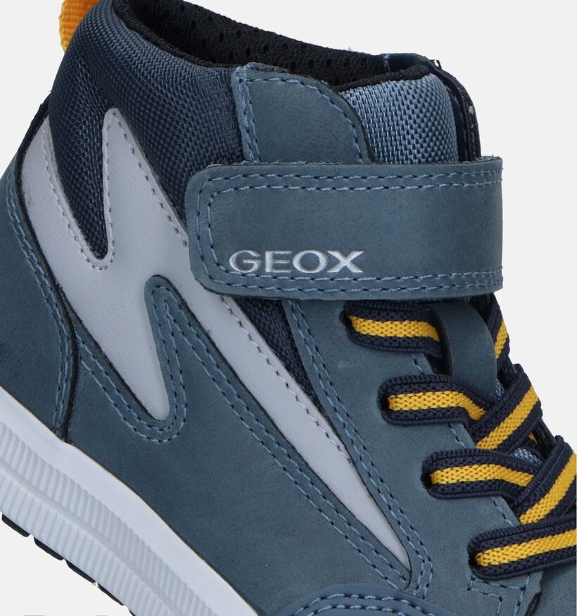 Geox Arzach Baskets montantes en Bleu pour garçons (328532) - pour semelles orthopédiques