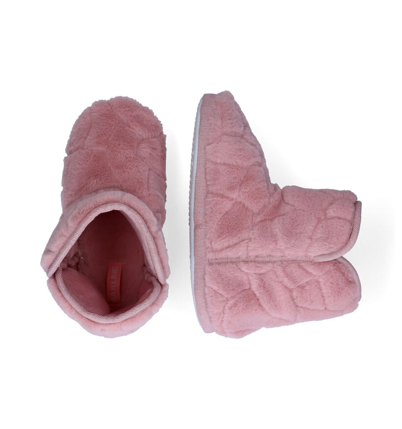 Marline Pantoufles fermées en Rose clair en textile (299111)