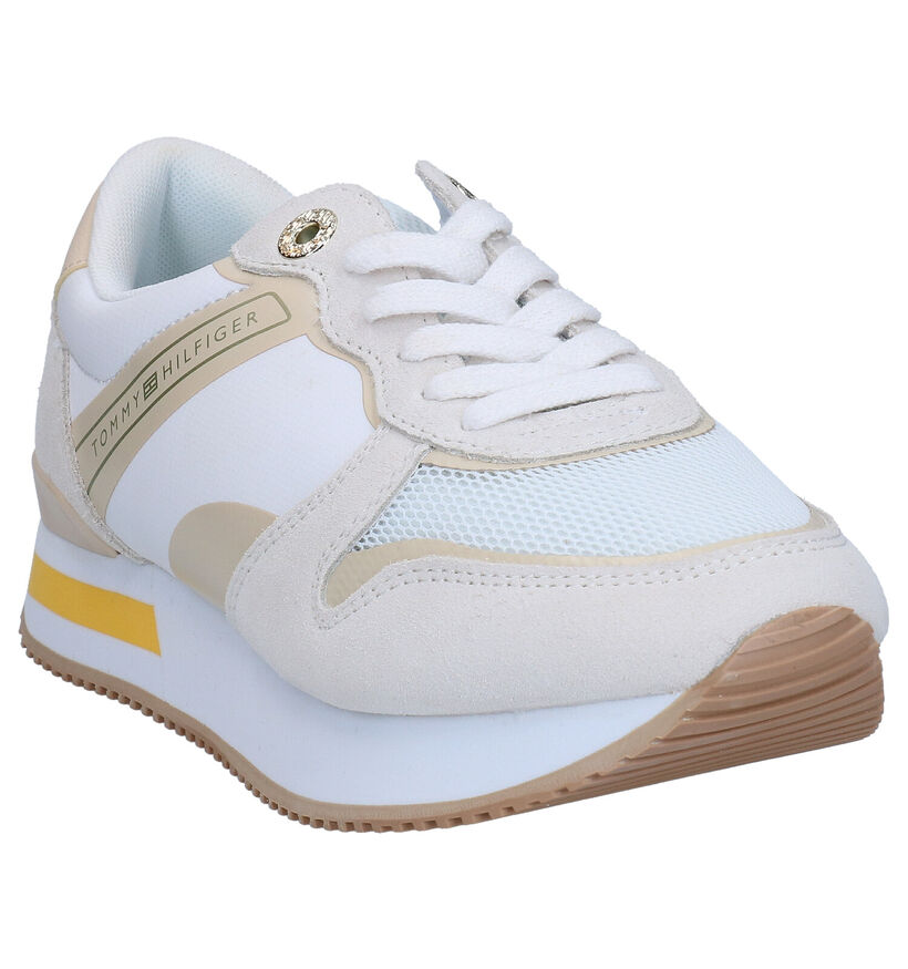Tommy Hilfiger Femine Active Witte Sneakers in stof (268577)
