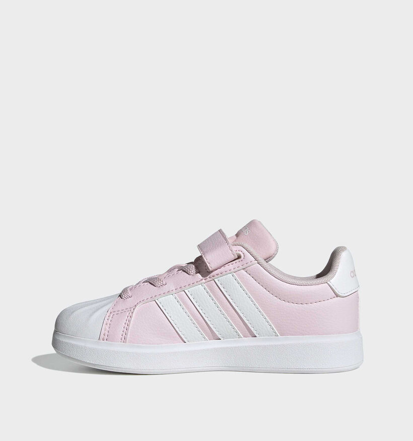 adidas Streettalk Baskets en Rose pour filles (372792) - pour semelles orthop&eacute;diques