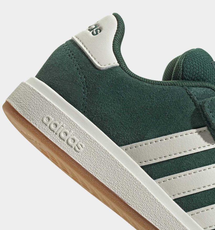 adidas Grand Court 00s Baskets basses en Vert pour gar&ccedil;ons, filles (375376) - pour semelles orthop&eacute;diques
