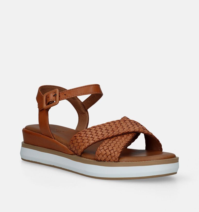 Inuovo Sandales compensées en Cognac pour femmes (341528)