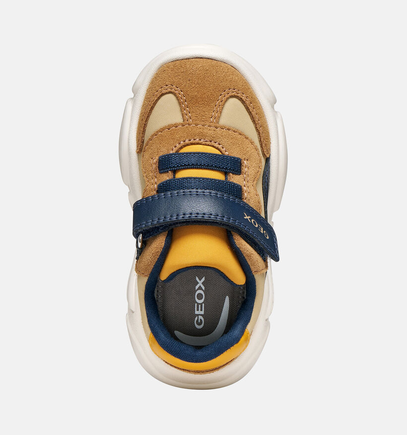 Geox Ciufciuf Cognac Sneakers voor jongens (376218) - geschikt voor steunzolen