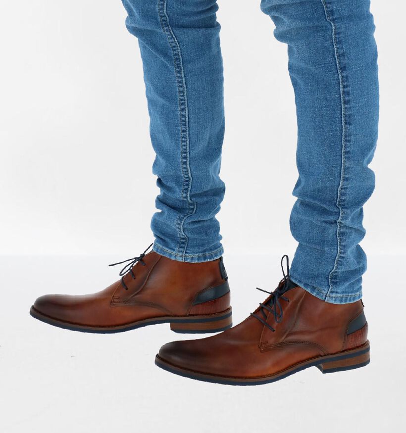 Van Lier Chaussures habillées en Cognac en cuir (291347)