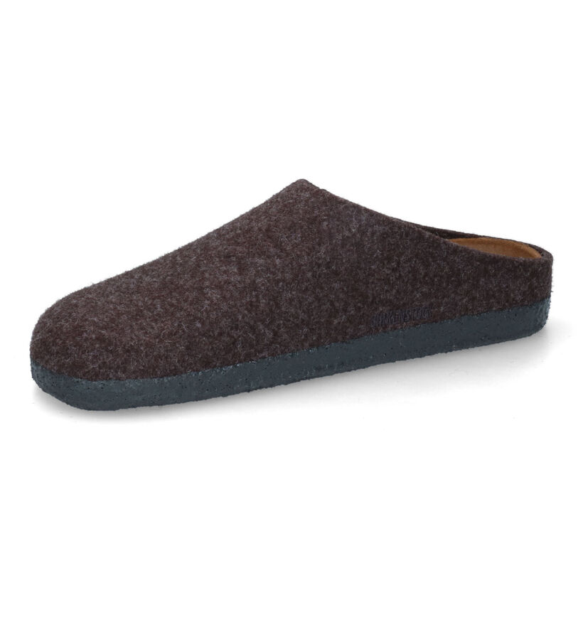 Birkenstock Zermatt Pantoufles en Brun pour hommes (313699)