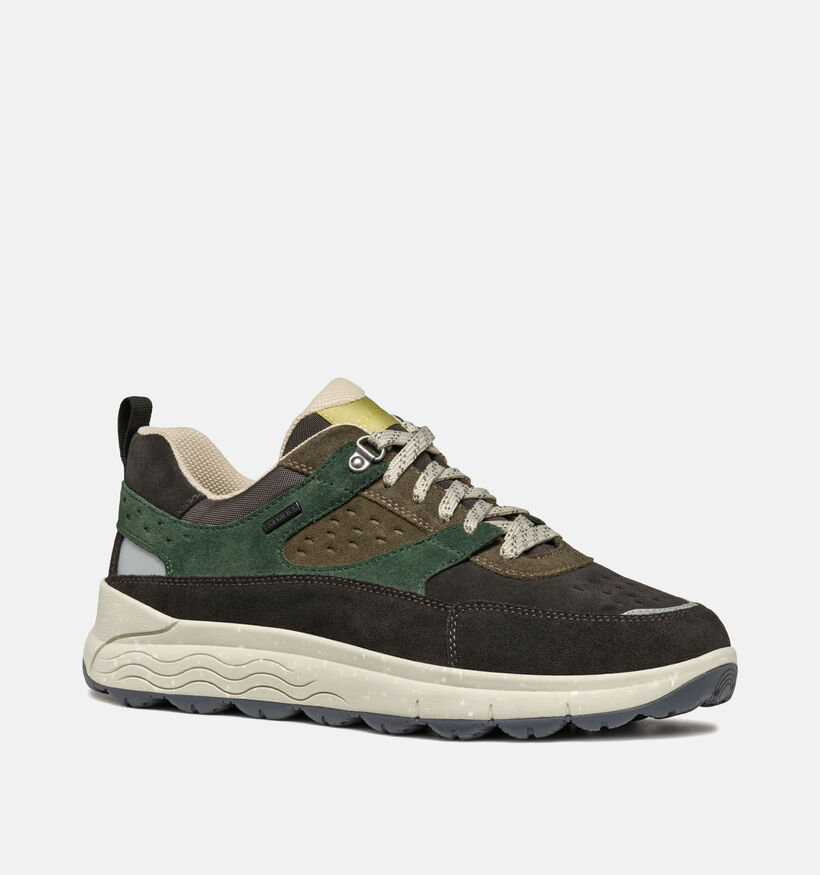 Geox Spherica Bruine Veterschoenen voor heren (344348) - geschikt voor steunzolen