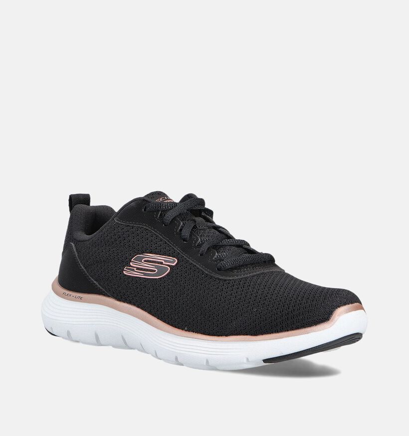 Skechers FLEX APPEAL 5.0 UPTAKE Baskets sportives en Noir pour femmes (360902)