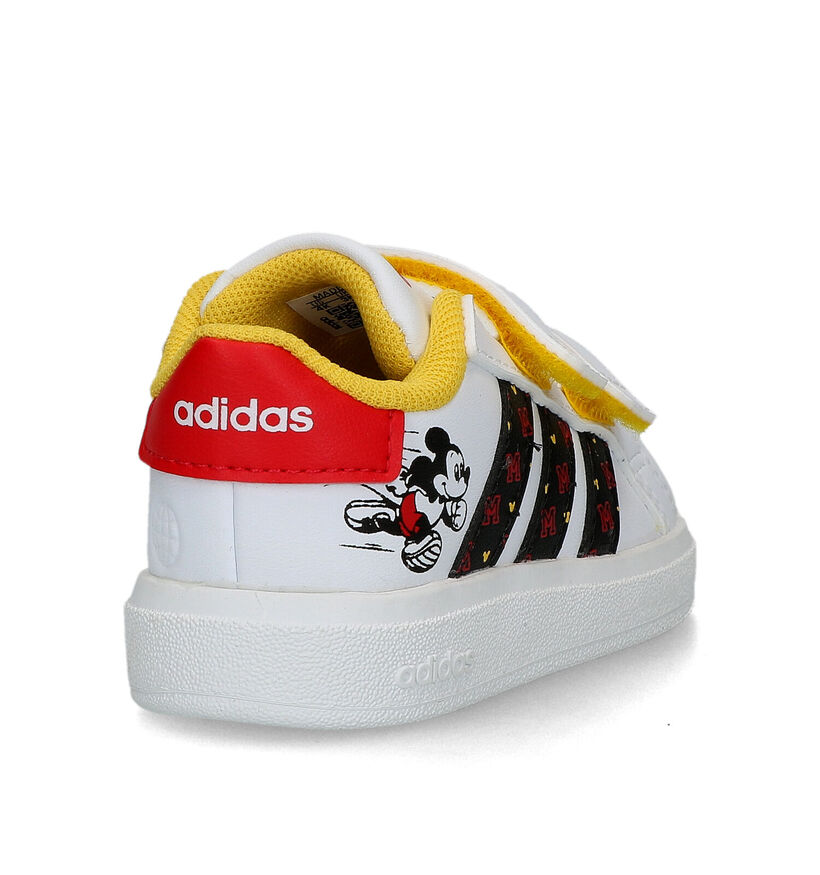 adidas Grand Court Disney Micky Baskets en Blanc pour filles, garçons (318887)