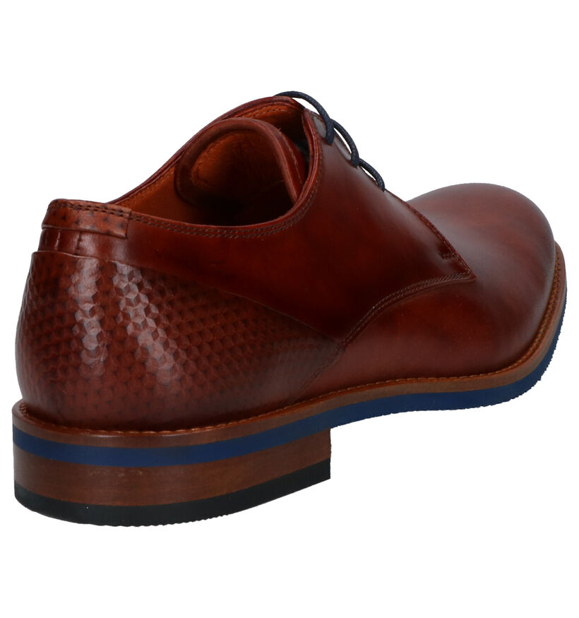 Van Lier Chaussures habillées en Cognac en cuir (261897)