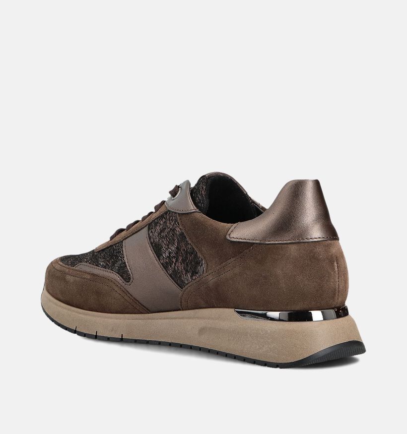 Gabor Bruine Sneakers Breed voor dames (361602) - geschikt voor steunzolen