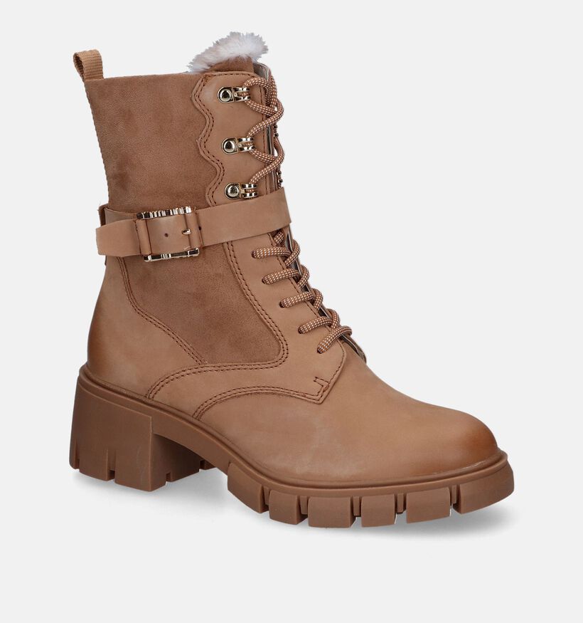 Tamaris Boots à lacets en Camel pour femmes (315395)