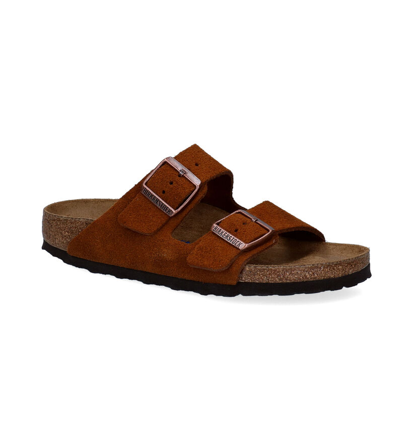 Birkenstock Arizona Nu-pieds en Gris en daim (325438)