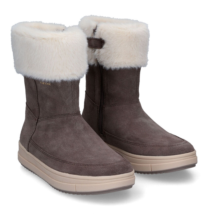 Geox Rebecca Blauwe Korte Laarzen in faux fur (317658)