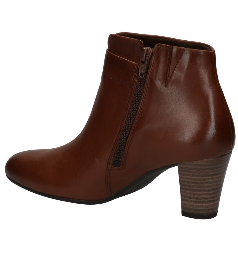 Gabor Cognac Enkellaarzen in leer (282331)