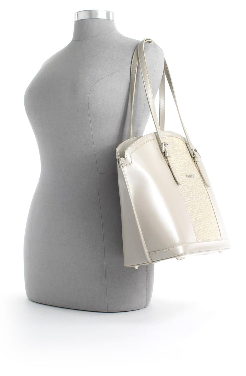 NeroGiardini Shopper Tas Beige in kunstleer (195009)