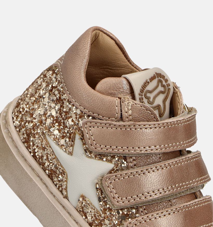 STONES and BONES FLAX Gouden Sneakers voor meisjes (362044) - geschikt voor steunzolen