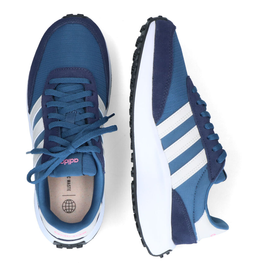 adidas Run 70S Baskets en Bleu pour femmes (311388) - pour semelles orthopédiques