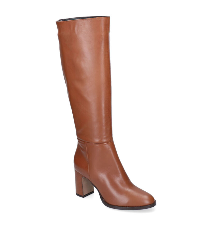 Duee Bottes hautes en Cognac pour femmes (303433)