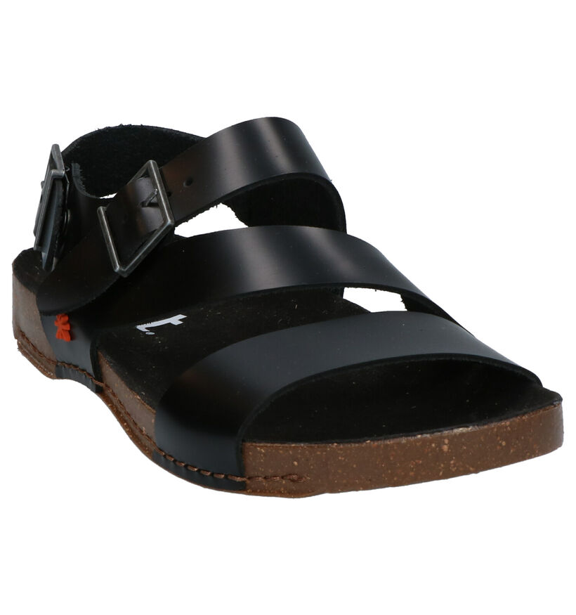 Art I Breathe Zwarte Sandalen in leer (270365)