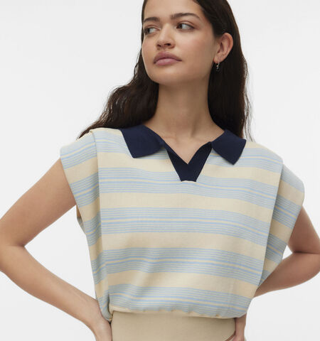 Vero Moda D&eacute;bardeurs Bleu