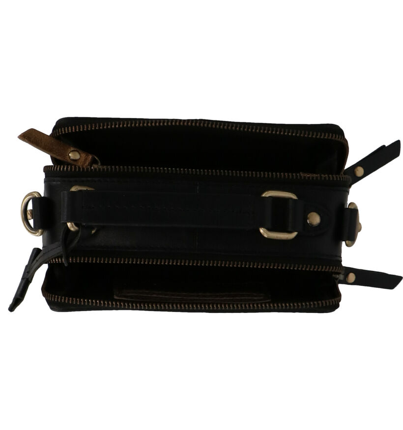 Burkely Edgy Eden Crossbodytas Zwart in leer (260932)