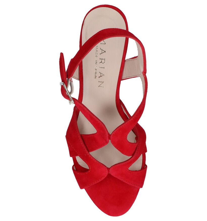 Marian Sandales à talons en Rouge foncé en nubuck (249286)