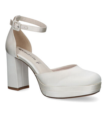 Pumps met bandje beige