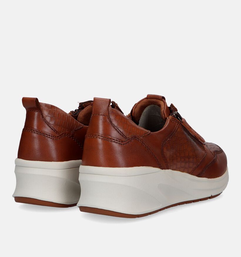 Tamaris Pure Relax Cognac Sneakers voor dames (339431) - geschikt voor steunzolen