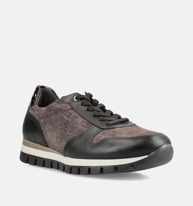 Gabor Donkerbruine Sneakers voor dames (376994) - geschikt voor steunzolen