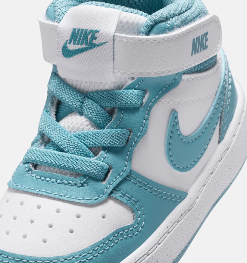 Nike Court Borough Witte Sneakers voor jongens, meisjes (359818) - geschikt voor steunzolen