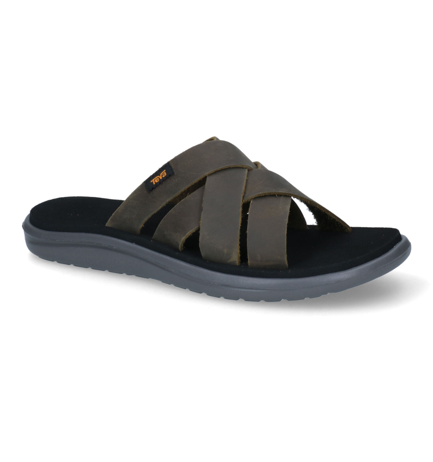 Teva Voya Kaki Slippers Heren Slippers Online op TORFS.BE