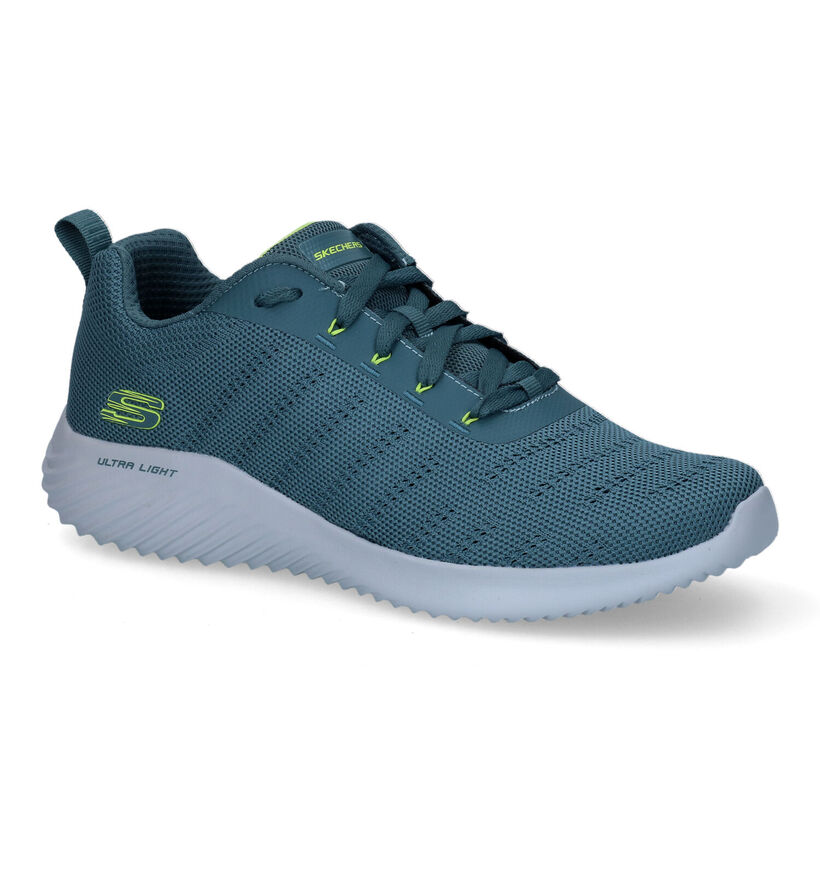 Skechers Bounder Baskets en Bleu en textile (305986)