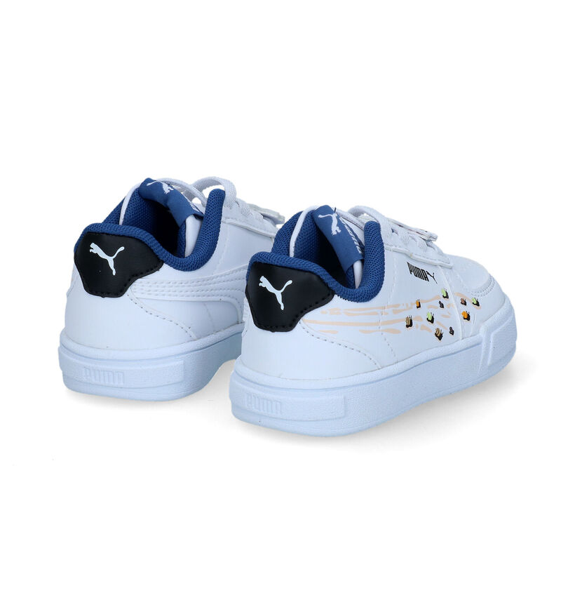 Puma Caven Small World Baskets en Blanc pour filles, garçons (311280)