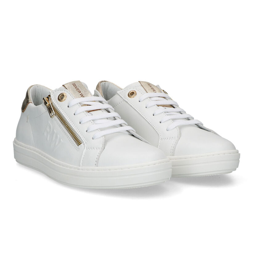 River Woods Liara Baskets en Blanc en cuir (322695)