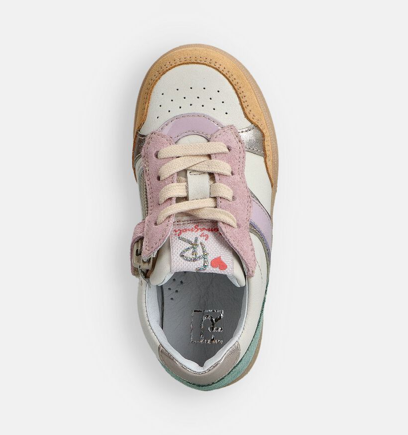 FR by Romagnoli Lichtbeige Sneakers voor meisjes (372136) - geschikt voor steunzolen