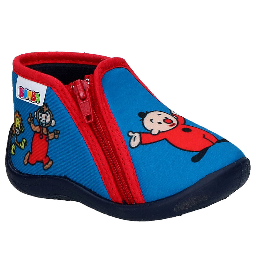 Bumba Pantoufles fermées en Bleu en textile (275765)