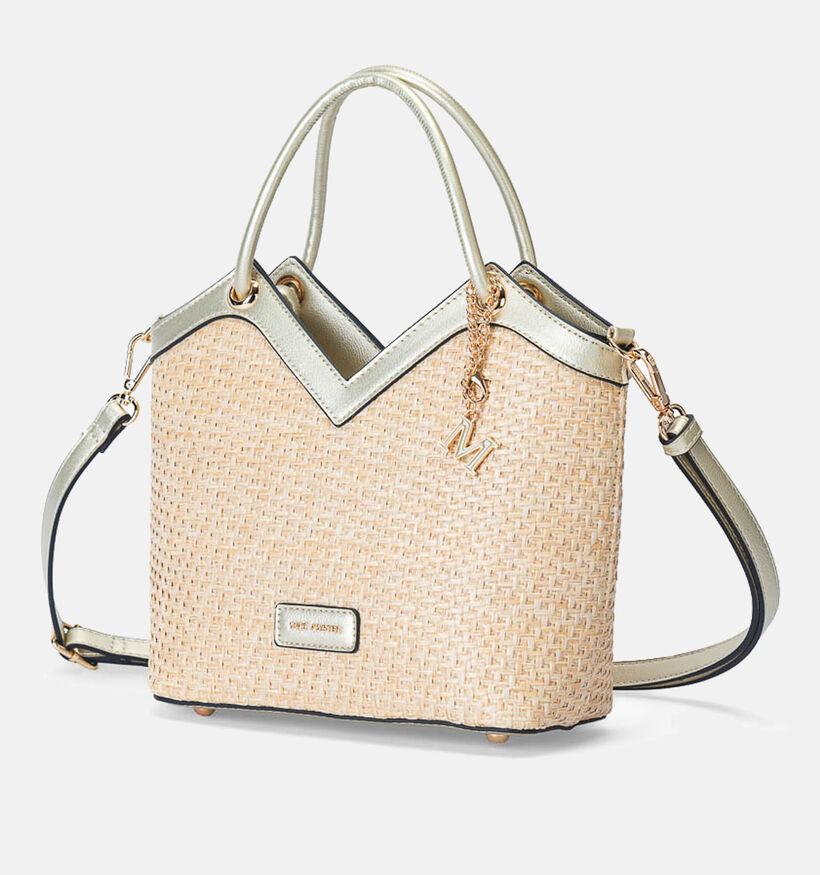 Mac Alyster Beige/Gouden Handtas met Riem voor dames (372863)